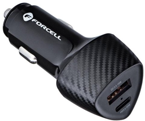 ŁADOWARKA SAMOCHODOWA Forcell Carbon CC50-1A1C 38 W 1x USB-C 1x PD 3.0 QC