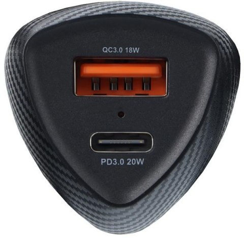 ŁADOWARKA SAMOCHODOWA Forcell Carbon CC50-1A1C 38 W 1x USB-C 1x PD 3.0 QC