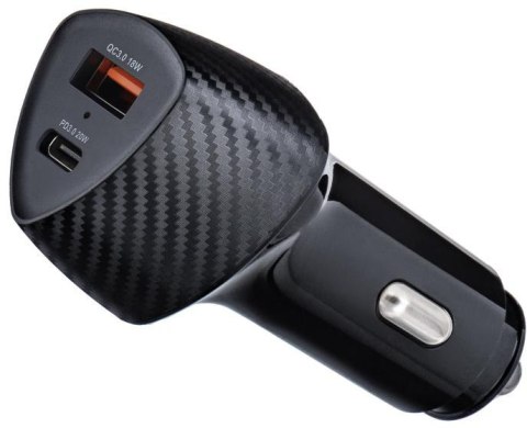 ŁADOWARKA SAMOCHODOWA Forcell Carbon CC50-1A1C 38 W 1x USB-C 1x PD 3.0 QC