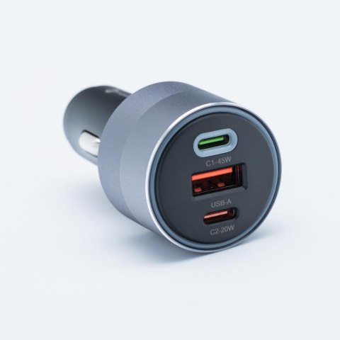 ŁADOWARKA SAMOCHODOWA Forcell F-Energy 65 W 2x USB-C 1x USB-A PD 3.0 QC 4.0