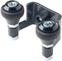 Uchwyt PSG 60.022.9005 42mm górny do bram przesuwnych (2 rolki) kolor czarny RAL9005