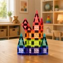Klocki Magnetyczne Konstrukcyjne Panele 3D Kreatywne STEM Kolorowe 27 el.
