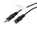 PRZEWÓD J-W3.5/J-G3.5/1.5MB Jack TRS 3.5 mm WTYK / Jack TRS 3.5 mm GNIAZDO 1.5 m Lanberg