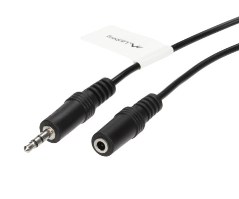 PRZEWÓD J-W3.5/J-G3.5/3MB Jack TRS 3.5 mm WTYK / Jack TRS 3.5 mm GNIAZDO 3 m Lanberg
