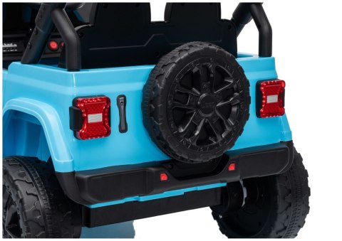 Pojazd Na Akumulator Jeep Rubicon DK-JWR558 24V Jasno-Niebieski