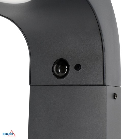 HYBRYDOWY SŁUPEK OGRODOWY LED BEMKO SOLVEO 7W 600LM 3000K/4000K/6500K 80CM IP65 DARK GREY CZ.PIR