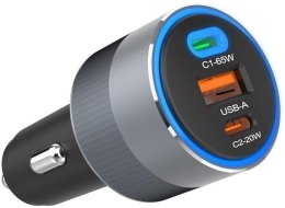 ŁADOWARKA SAMOCHODOWA Forcell F-Energy Alu 85 W 2x USB-C 1x USB-A 3.0 4.0