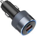 ŁADOWARKA SAMOCHODOWA Forcell F-Energy Alu 85 W 2x USB-C 1x USB-A 3.0 4.0