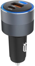 ŁADOWARKA SAMOCHODOWA Forcell F-Energy Alu 85 W 2x USB-C 1x USB-A 3.0 4.0