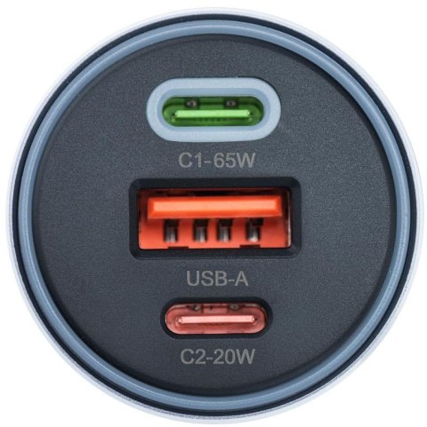 ŁADOWARKA SAMOCHODOWA Forcell F-Energy Alu 85 W 2x USB-C 1x USB-A 3.0 4.0