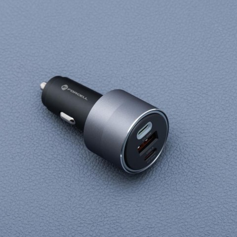 ŁADOWARKA SAMOCHODOWA Forcell F-Energy Alu 85 W 2x USB-C 1x USB-A 3.0 4.0