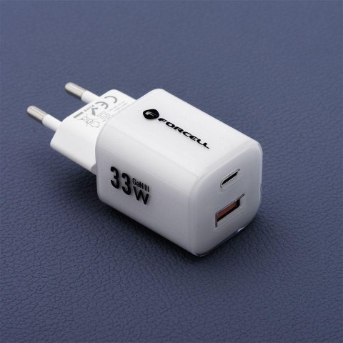 ŁADOWARKA SIECIOWA Forcell F-Energy GaN III VT-41 33 W 1x USB-C 1x 3.0 4.0