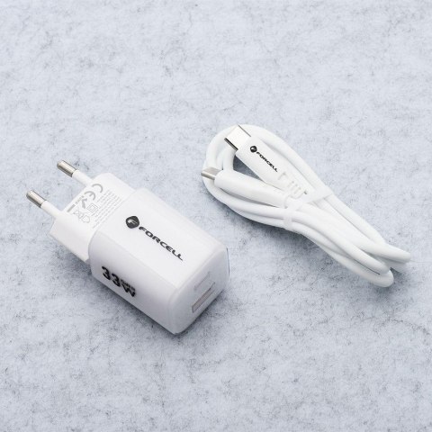ŁADOWARKA SIECIOWA Forcell F-Energy GaN III VT-41 33 W 1x USB-C 1x 3.0 4.0