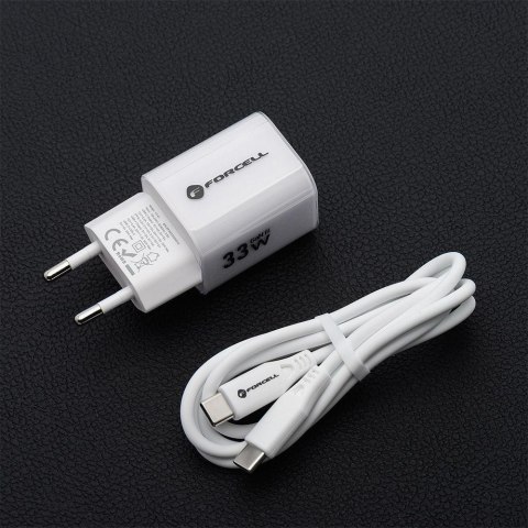ŁADOWARKA SIECIOWA Forcell F-Energy GaN III VT-41 33 W 1x USB-C 1x 3.0 4.0