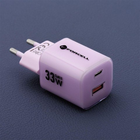 ŁADOWARKA SIECIOWA Forcell F-Energy GaN III VT-41 33 W 1x USB-C 1x 3.0 4.0