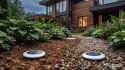 Lampa solarna ogrodowa wbijana gruntowa- komplet 4 sztuk