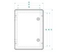 OBUDOWA HERMETYCZNA INDUSTRIAL 252X352X162 SR2 B EPN 252 x 352 x 162 mm