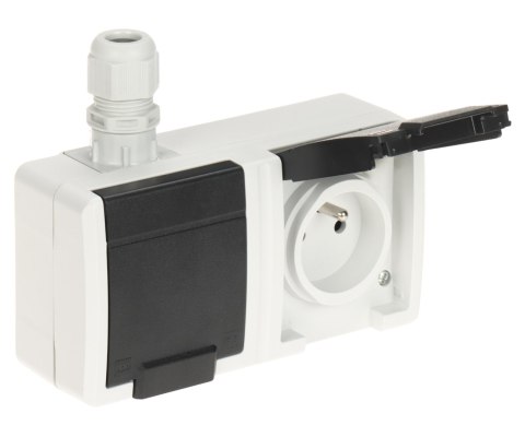 GNIAZDO NATYNKOWE PODWÓJNE AQUANT-2K-G2/V1/EPN 250 16 A IP65 Elektro-Plast