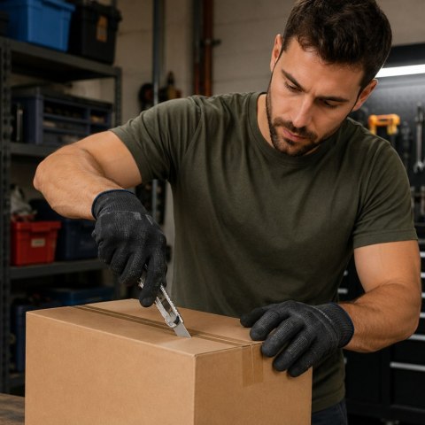Nóż Segmentowy Aluminiowy Wysuwany Z Blokadą Łamane Ostrze 18 mm