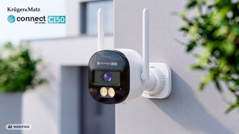 Kamera Wi-Fi zewnętrzna Kruger&Matz Connect C150 Tuya Smart Life 2K, H.265