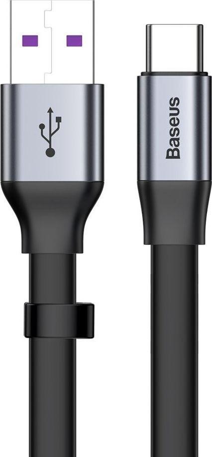 Baseus Simple płaski kabel przewód USB / USB Typ C SuperCharge 3.0 QC 23cm