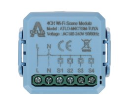 INTELIGENTNY MODUŁ SCEN ATLO-M4CTSM-TUYA Wi-Fi, Tuya Smart