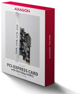 Kontroler Axagon PCEU-430RS PCIe 4x port USB 3.2 GEN 1 15-pin SATA