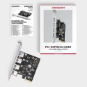 Kontroler Axagon PCEU-430RS PCIe 4x port USB 3.2 GEN 1 15-pin SATA