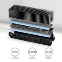 Radiator do dysków Axagon CLR-M2XT aluminiowy pasywny M.2 SSD