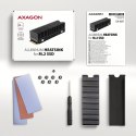 Radiator do dysków Axagon CLR-M2XT aluminiowy pasywny M.2 SSD