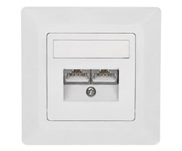 GNIAZDO KOŃCOWE RJ-45 SX9-2-5E-STP-WH SOLARIX
