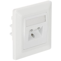 GNIAZDO KOŃCOWE RJ-45 SX9-2-5E-UTP-WH SOLARIX
