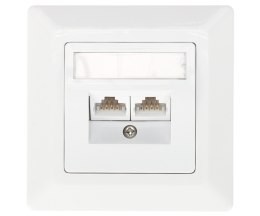 GNIAZDO KOŃCOWE RJ-45 SX9-2-5E-UTP-WH SOLARIX