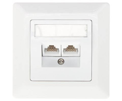 GNIAZDO KOŃCOWE RJ-45 SX9-2-5E-UTP-WH SOLARIX