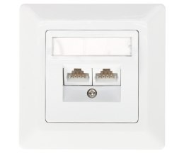 GNIAZDO KOŃCOWE RJ-45 SX9-2-6-UTP-WH SOLARIX