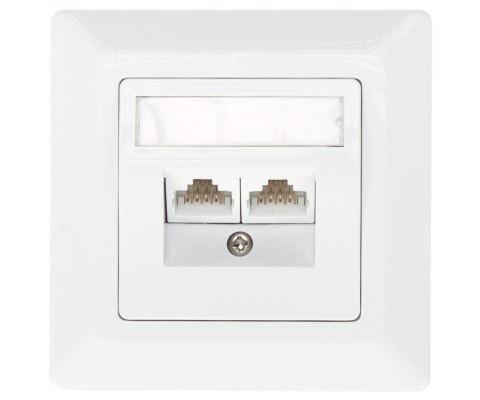 GNIAZDO KOŃCOWE RJ-45 SX9-2-6-UTP-WH SOLARIX