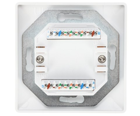 GNIAZDO KOŃCOWE RJ-45 SX9-2-6-UTP-WH SOLARIX