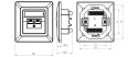 GNIAZDO KOŃCOWE RJ-45 SX9-2-6-UTP-WH SOLARIX