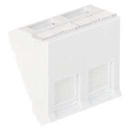 GNIAZDO MODULARNE KEYSTONE KĄTOWE SXF-M-2-45-WH-U SOLARIX