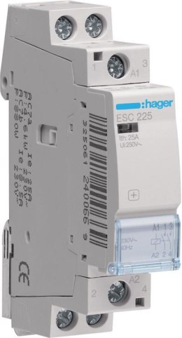 Stycznik 230VAC 2NO 25A AC-7a/b ESC2 Hager ESC225