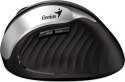 Mysz bezprzewodowa Genius Ergo 8250S czarno-srebrna, 1600DPI