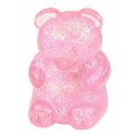 Świecący Gniotek Miś Brokatowy LED Squishy Antystresowy 6,5 cm