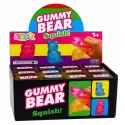 Świecący Gniotek Miś Brokatowy LED Squishy Antystresowy 6,5 cm