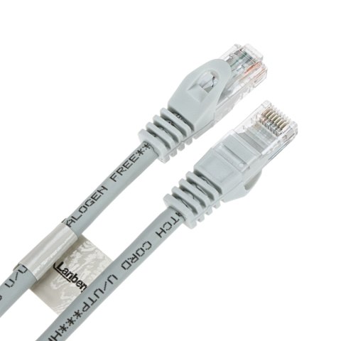 PATCHCORD RJ45/6/1.0-CU-GREY 1.0 m Lanberg