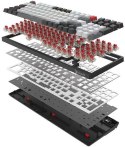 Klawiatura bezprzewodowa A4TECH BLOODY WS98 Grey WRLS (BLMS RED Plus Switches)