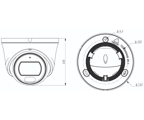KAMERA IP TC-C34SV 4MRB-28 LK Series - 4 Mpx 2.8 mm TIANDY