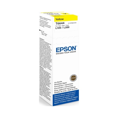Oryginalny Tusz w butelce Yellow Epson 664 (T6644, C13T66444A)