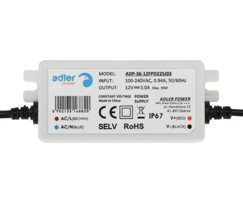 ZASILACZ IMPULSOWY ADP-36-12-FP ADLER Power