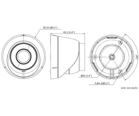 KAMERA IP DS-2CD1323G2-I(4MM)PL - 1080p Hikvision