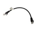 PATCHCORD RJ45/6/0.25-CU-BLACK 0.25 m Lanberg